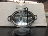 SILVER PLATE TRAYS & decorative home goods