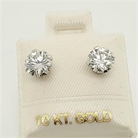 $800 10K  Moissanite (1.52ct) Earrings