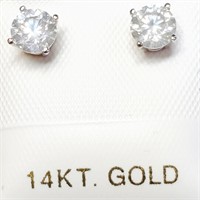 $2335 14K  Diamond(0.48Ct,Si1-Si2,H-I) Earrings