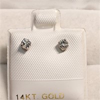 $1145 14K  Diamond(0.21Ct,I3,F-G) Earrings
