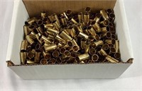 Box of 9MM empty brass casings for reload