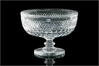 WATERFORD CUT GLASS FOOTED CENTERPIECE BOWL