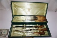 Vintage Parker Stainless Steel Cutlery Carving Set