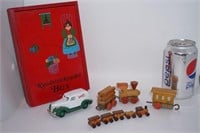 2 Toy Train Sets, Krispy Kreme Car & Sewing Box