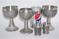 Grenning Loh Germany Pewter Chalices