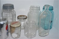 6 Vintage Jars and Bottles