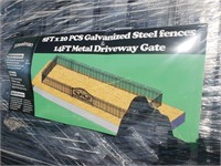 New/ Unused 8'x20 PCS Galvanized Steel 14' Dr.Gate