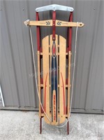 Vintage Sears Sled with Metal Runners