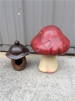 Resin Mushroom & Ceramic Mushroom Feeder