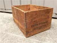DuPont Explosives Wood Crate