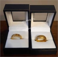 Gold Tone Rings - NEW in Box