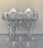 Set of 8 Crystal Wine Glasses