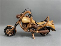12" Wooden Chopper Style Motorcycle