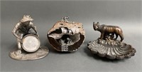 Lot-Bronze-Pewter and Mineral Collectables