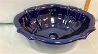 Beautiful blue sink Basin made in Italy