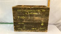 Antique .50 Cal ammo crate