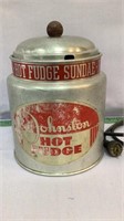 Vintage Johnston Hot Fudge Warmer