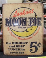 Metal Moon Pie sign