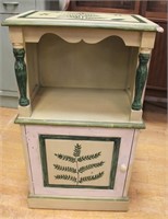 Painted decorator stand table