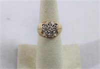 10k gold and diamond ring