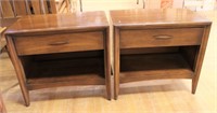 Pair of MCM Broyhill Emphasis 1 drawer nightstands
