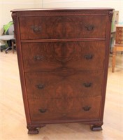 Vintage 4 drawer tall chest