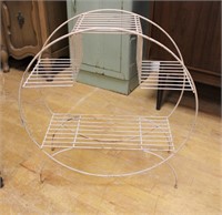 MCM white wire plant stand