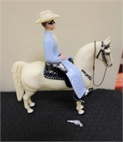 Vintage Hartland Lone Ranger figure w/ horse