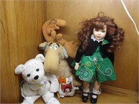 Porcelian Doll and Plush Finds