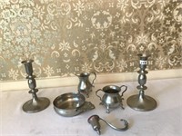 6 Pieces Quality Pewter