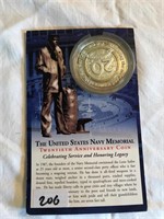 U.S. Navy 20th Anniversary Memorial Coin