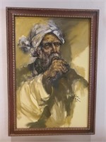 Framed, Signed Art, Man With Turban