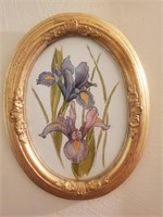 Framed, Oval Orchid Art