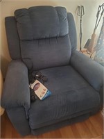 Blue Fabric Electric Lift Chair