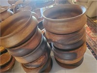 10pc Wood Bowls