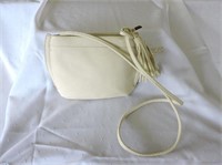 Cream Coloured Hipster Bag W/Tassels