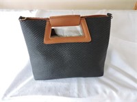 Ecosse Black & Tan Hand Clutch Bag