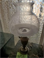 Vintage Electric Lamp, Glass Globe, Needs New Cord