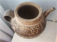 Antique Ceramic Tea Pot, No Lid