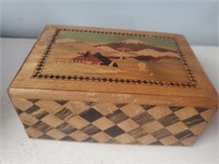 Marquetry Box, Possible Puzzle Box, Can't Open