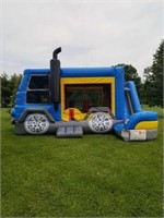Truck theme bouncer with slide