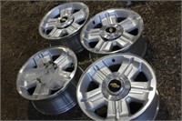 18" Chevy Aluminum Wheels- 6 bolt - like new