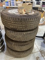 Set 4 x Tyres and Rims 225/65. Good tread