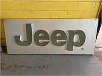 JEEP Dealership Sign Embossed Lettering 2300x900