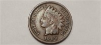 1908 S Indian Head Cent Penny High Grade