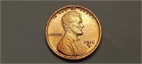 1916 D Lincoln Cent Wheat Penny Uncirculated