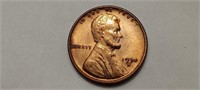 1934 D Lincoln Cent Wheat Penny Uncirculated Red