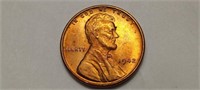 1942 Lincoln Cent Wheat Penny Uncirculated Red