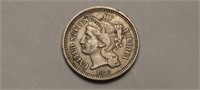 1873 3c Three Cent Nickel High Grade