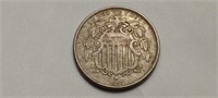 1867 Shield Nickel High Grade